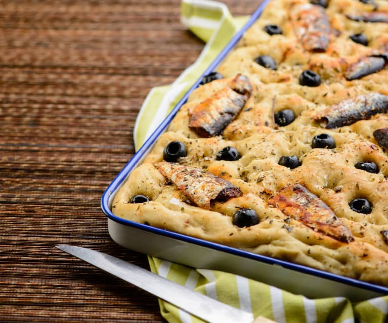 Focaccia de sardinha