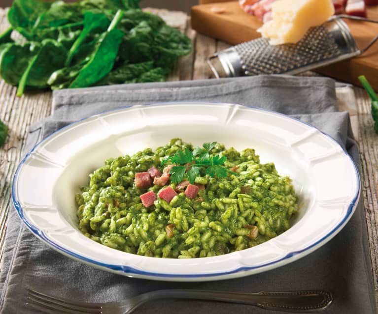 Risotto verde con spinaci e pancetta - Cookidoo® – the official ...