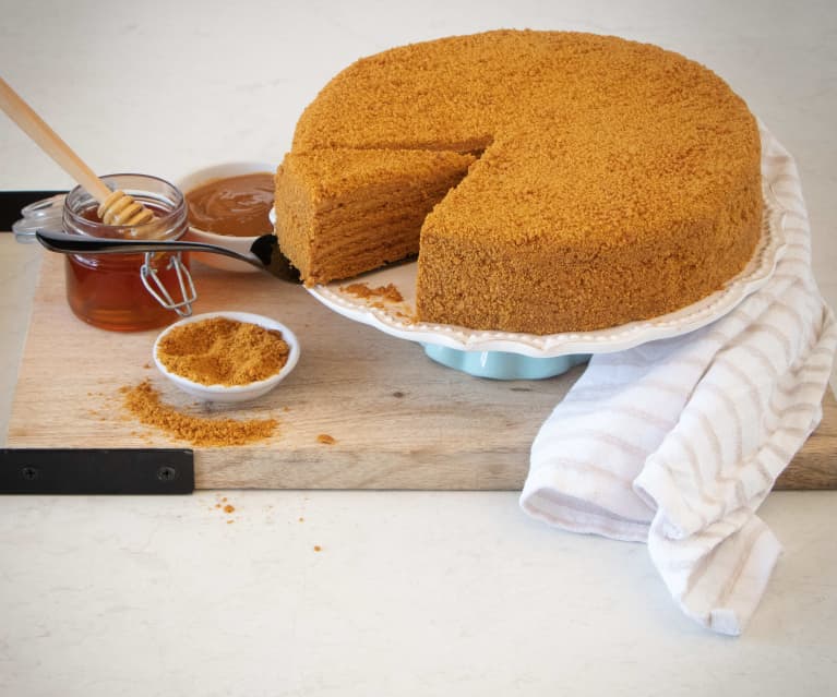 Date Bundt Cake with Tahini Honey Caramel Sauce