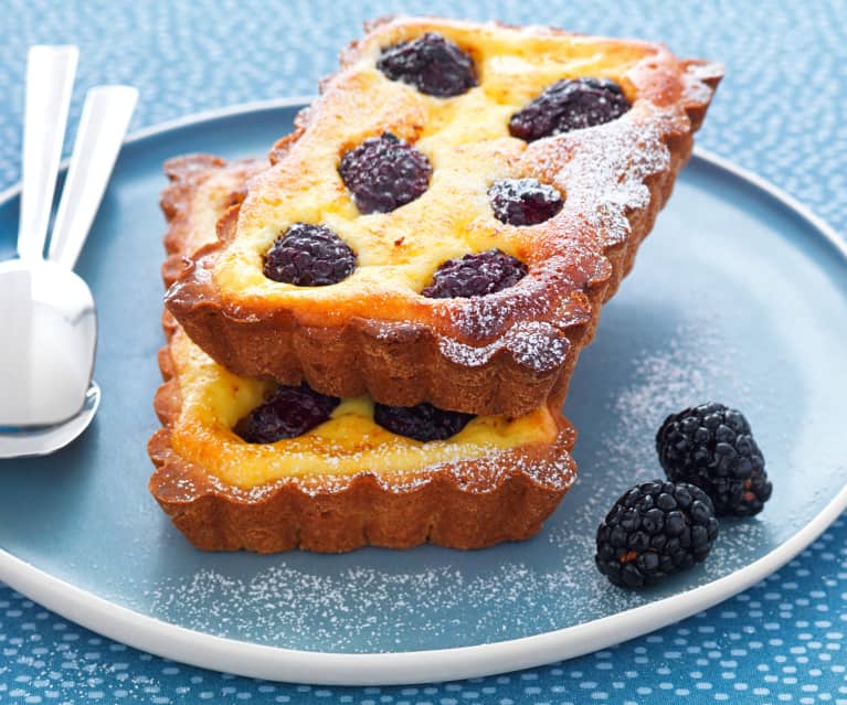 Tartelettes à la faisselle et aux mûres