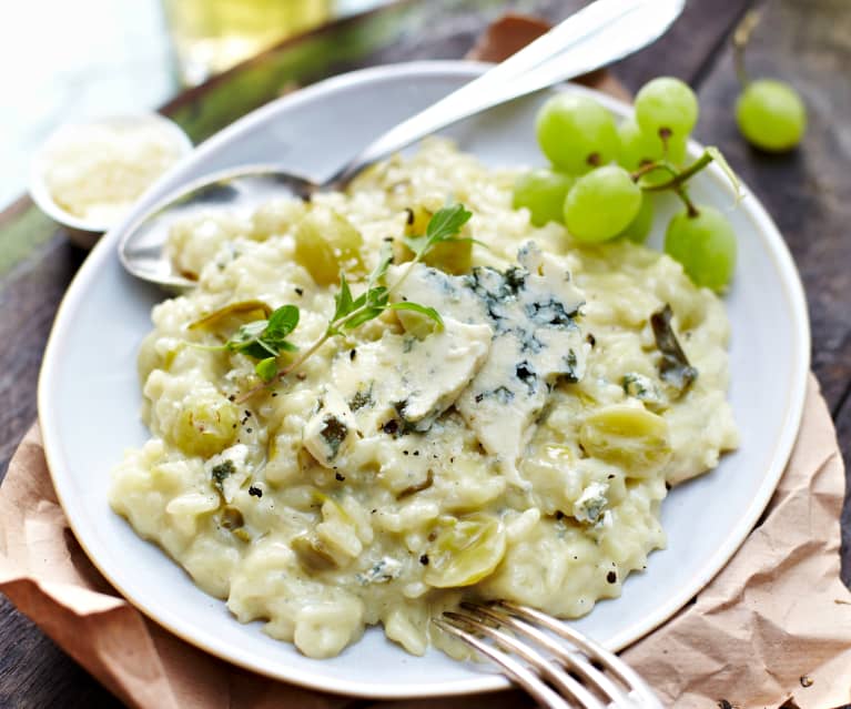 Trauben-Risotto mit Gorgonzola