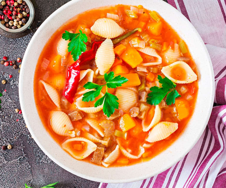 Chunky Minestrone Soup In The Thermomix - Mrs D plus 3