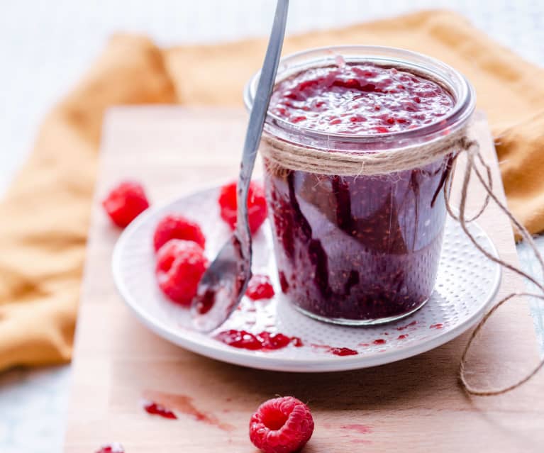 Confiture de framboises facile : Recette de Confiture de framboises facile