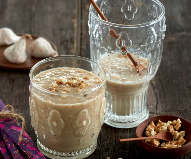 Smoothie figue, poire et sarrasin au lait d'amande