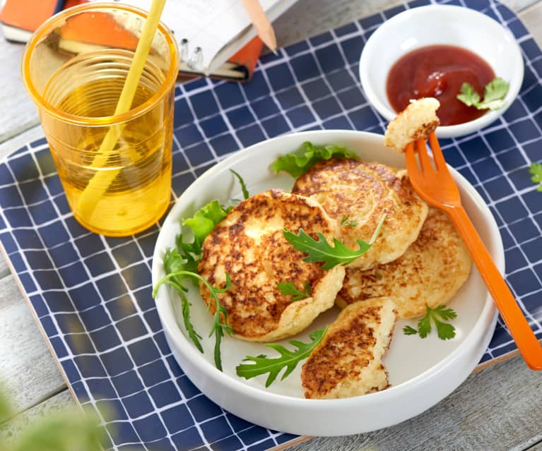 Galettes de chou-fleur au fromage