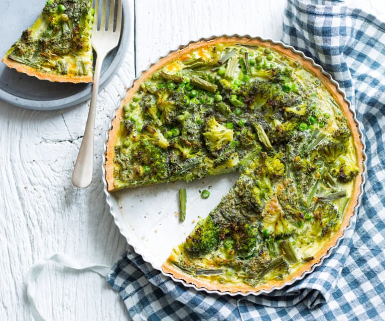 Quiche légère aux légumes verts