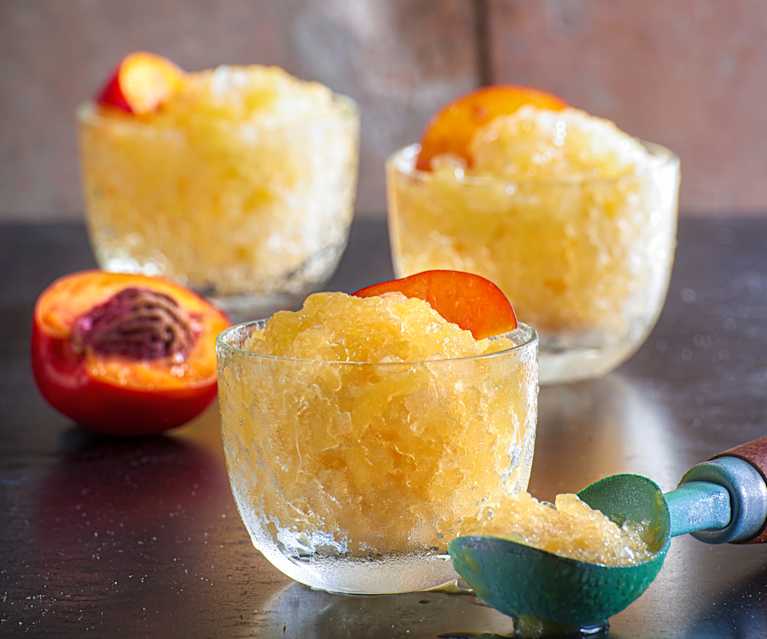 Granita alle pesche