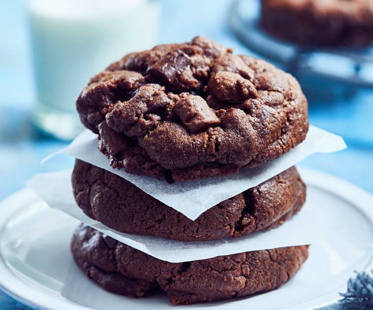 Schokoladen-Cookies mit Schokostückchen