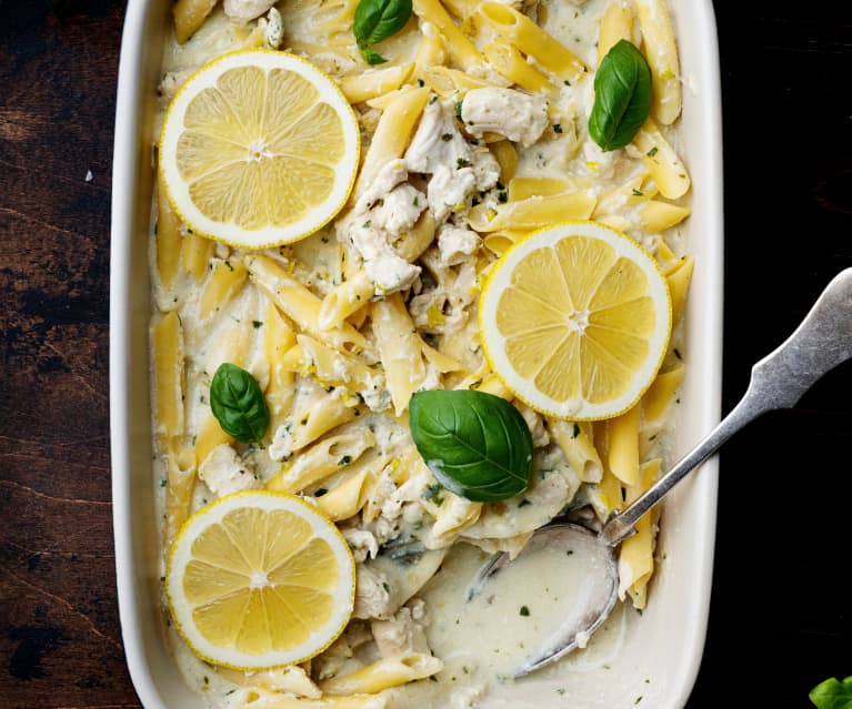 One pot Lemon Basil and Ricotta Chicken Pasta