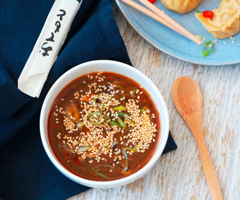 Ginger beer and sesame dipping sauce (for dumplings)