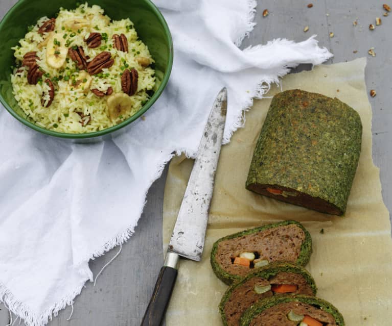 Stuffed Seitan Roll with Champagne Rice - Cookidoo® – the official Thermomix®  recipe platform