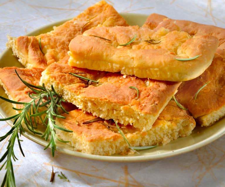 Focaccia di ceci saporita