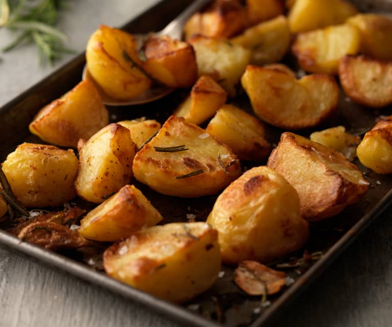 Geroosterde aardappelen met rozemarijn en knoflook