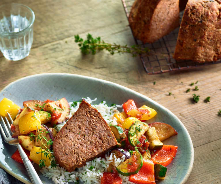 Mediterraner Falscher Hase mit Reis und Ratatouille - Cookidoo® – the ...