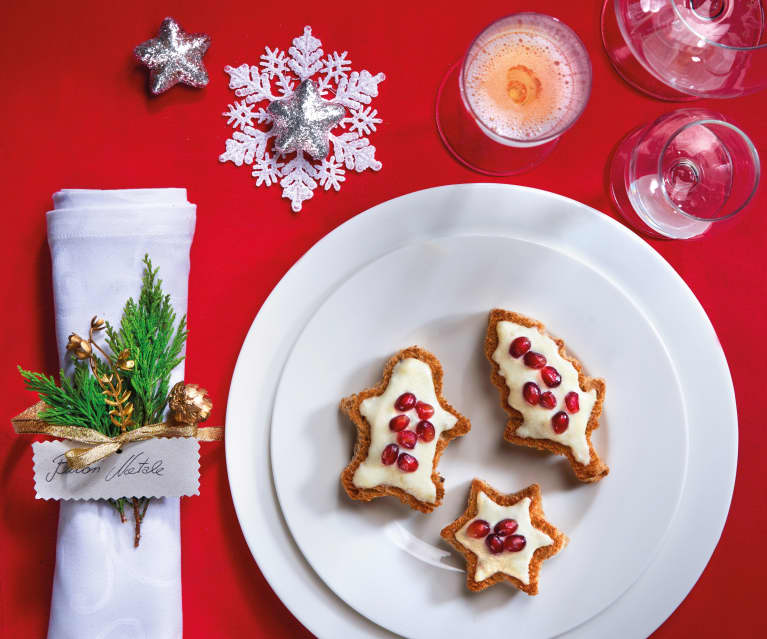 Crostini integrali con crema di Gorgonzola e champagne 