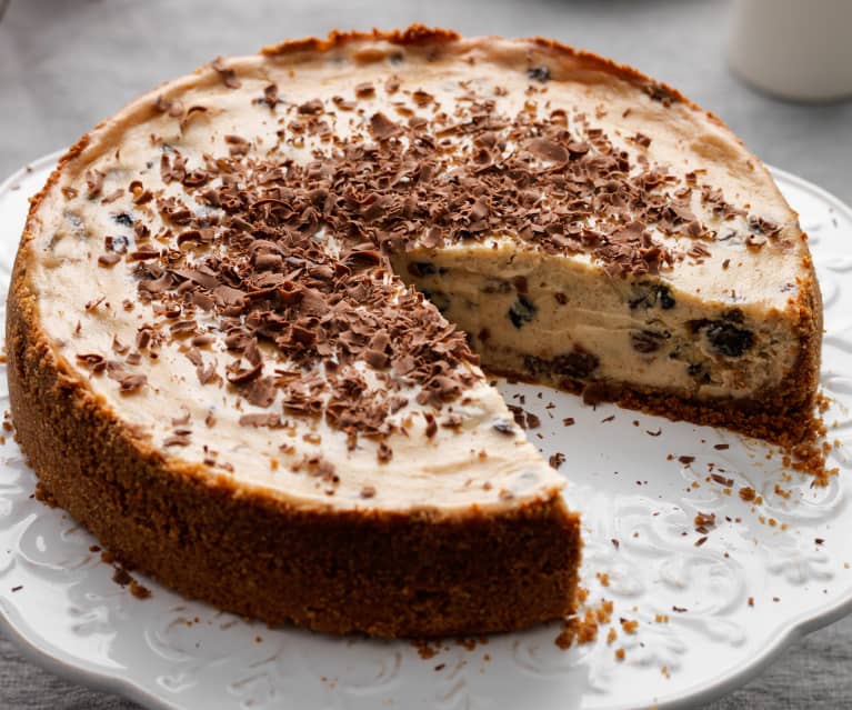 Cheesecake cu coacere cu budincă de Crăciun