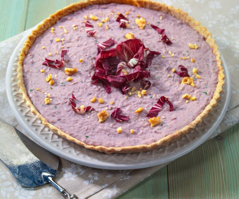 Crostata salata con crema di cannellini (vegan)