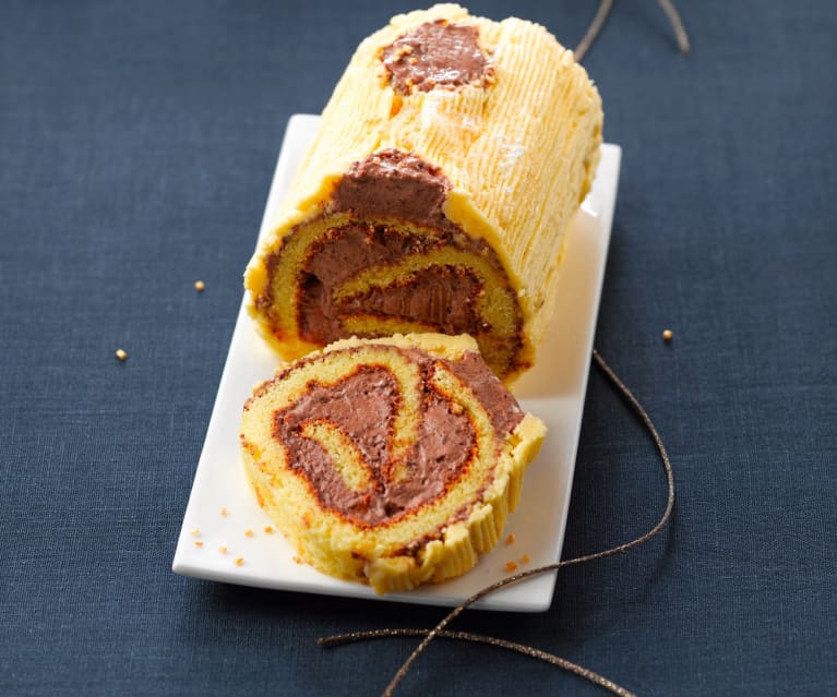 Schoggi-Roulade mit Orange