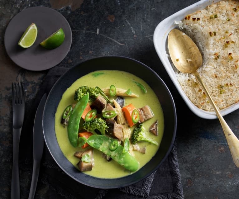 bezig Kom langs om het te weten Onzeker Thaise groene curry en citroengras met rijst - Cookidoo® – the official  Thermomix® recipe platform