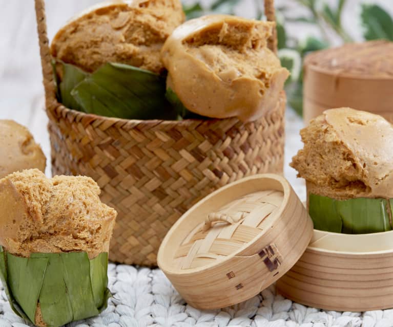 Traditional Black Sugar Huat Kuih (Steamed Cupcakes)