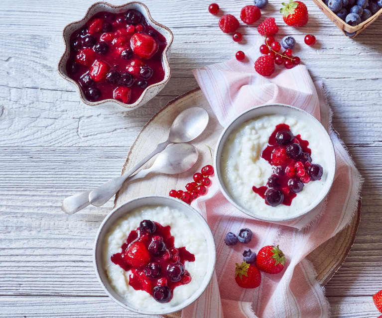 Milchreis mit Roter Grütze