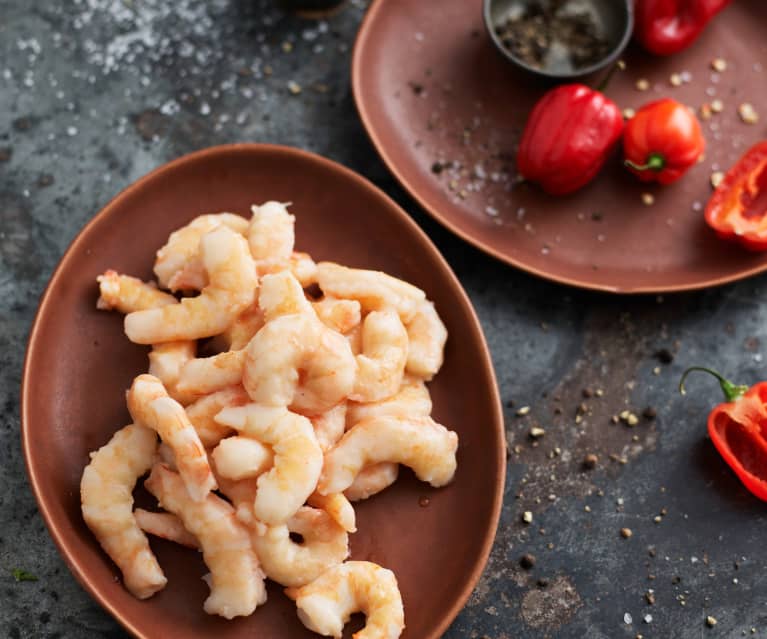 Sous-vide crevettes décortiquées, de taille moyenne