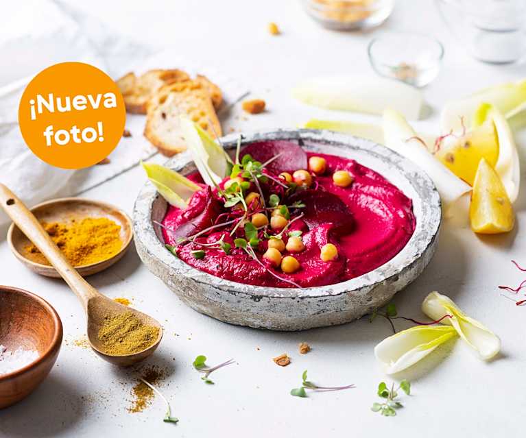 Hummus de remolacha Hummus de remolacha