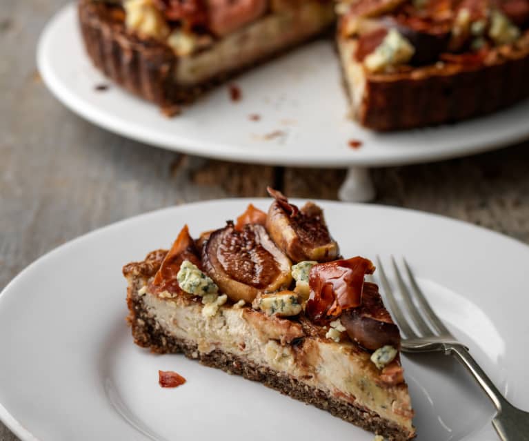 Fig, Roquefort and Prosciutto Tart