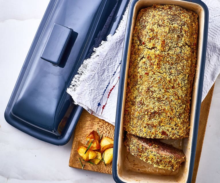 Pastel de carne con costra