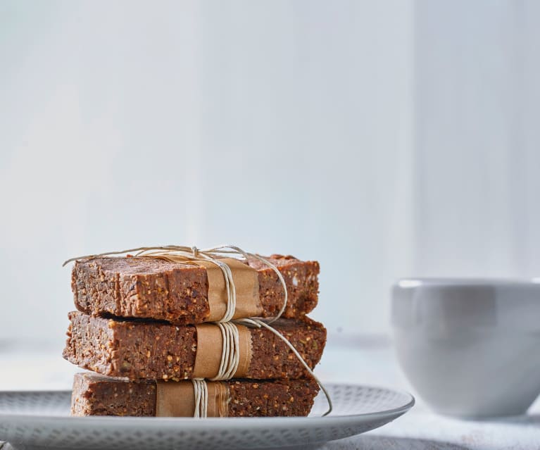 Barrette con banane e cioccolato fondente