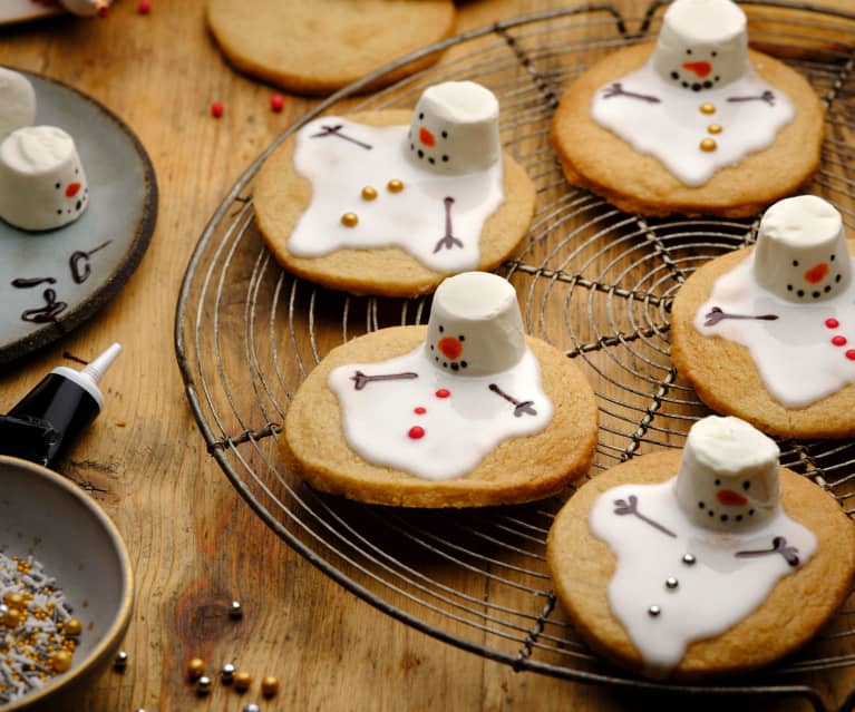 Melting snowman biscuits recipe