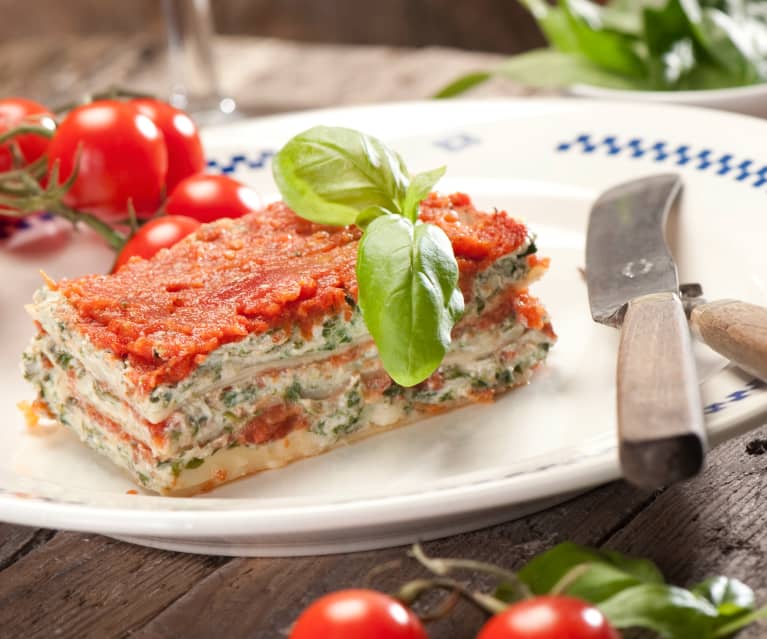 Lasagne se špenátovo ricottovou náplní - Cookidoo® – the official  Thermomix® recipe platform