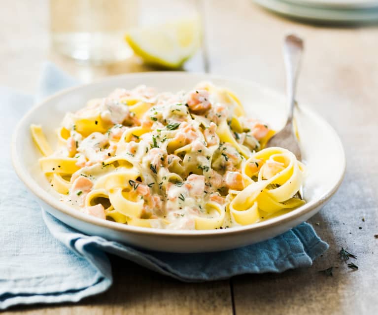 Tagliatelle au saumon fumé