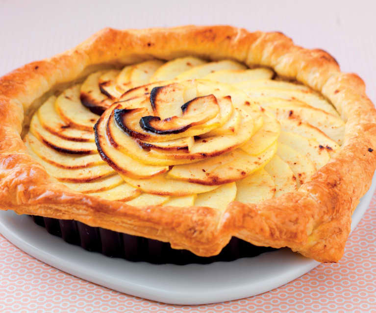 Tarte feuilletée pomme-raisin sans sucre ajouté