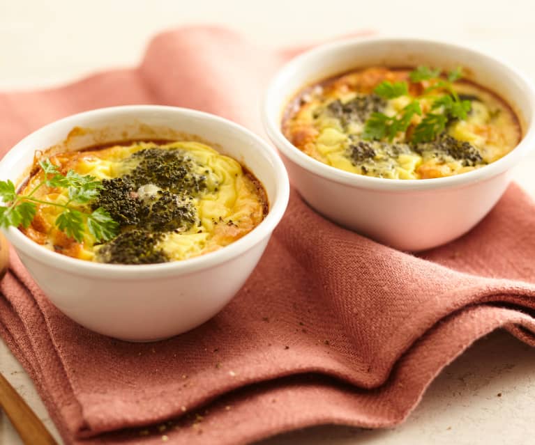 Petit flan au roquefort et brocoli