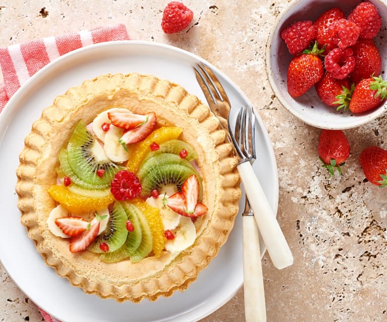 Biscuit et son bavarois aux fruits d'été