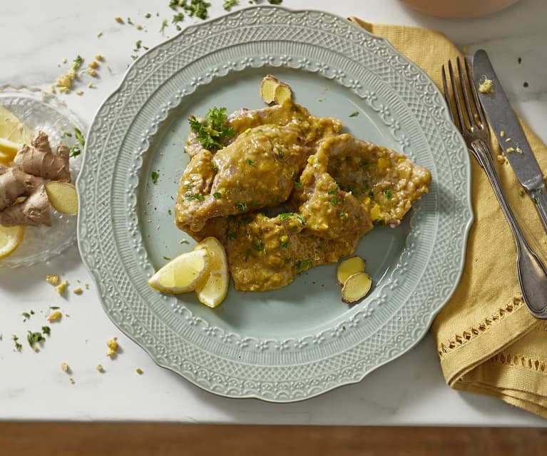 Scaloppine di vitello allo zenzero e limone