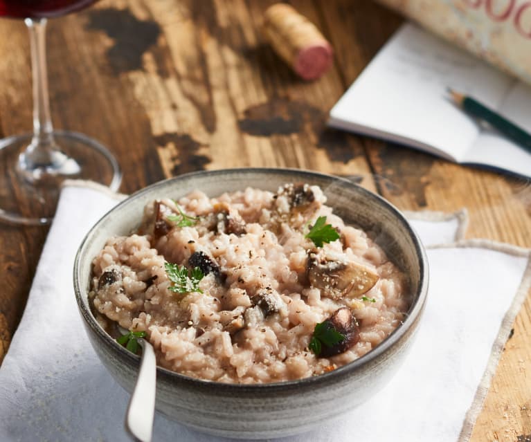 Risotto au vin rouge