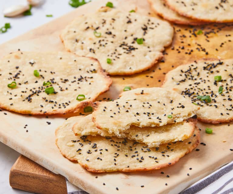 Pan liso y crujiente (Pao de Alho)