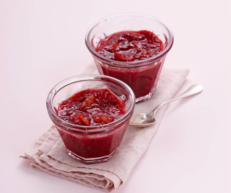 Confiture allégée framboise-abricot sec