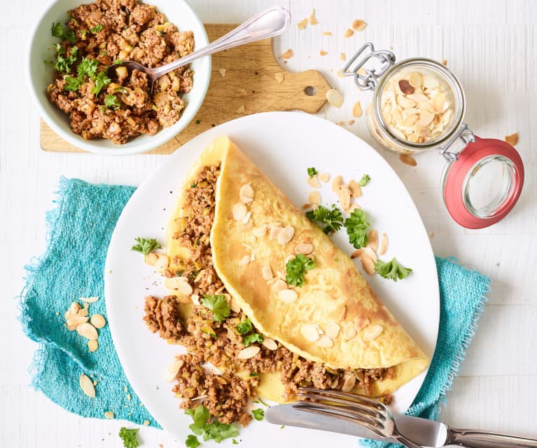 Zucchini-Hackfleisch-Pfannkuchen