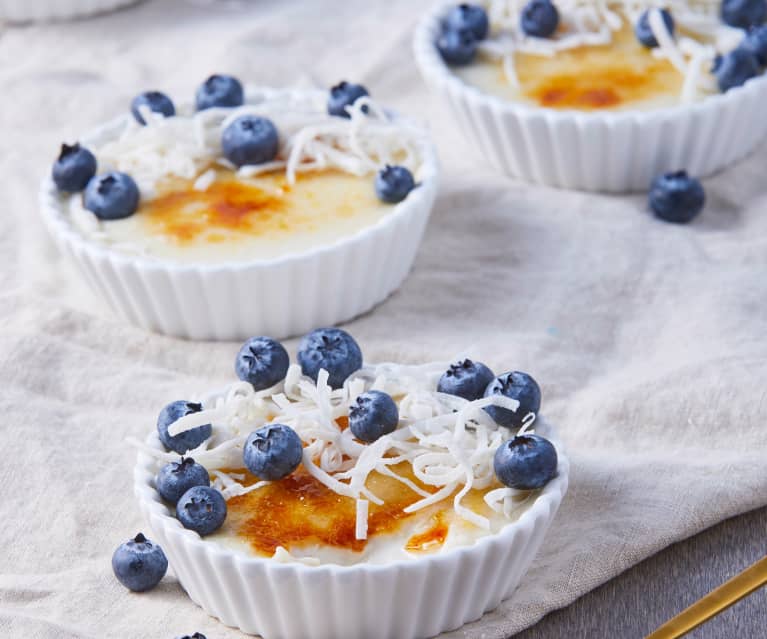 Crème brûlée de coco vegano