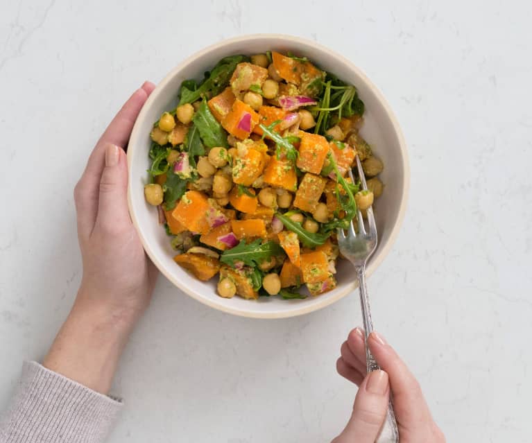 Warm sweet potato and chickpea salad - Cookidoo® – the official