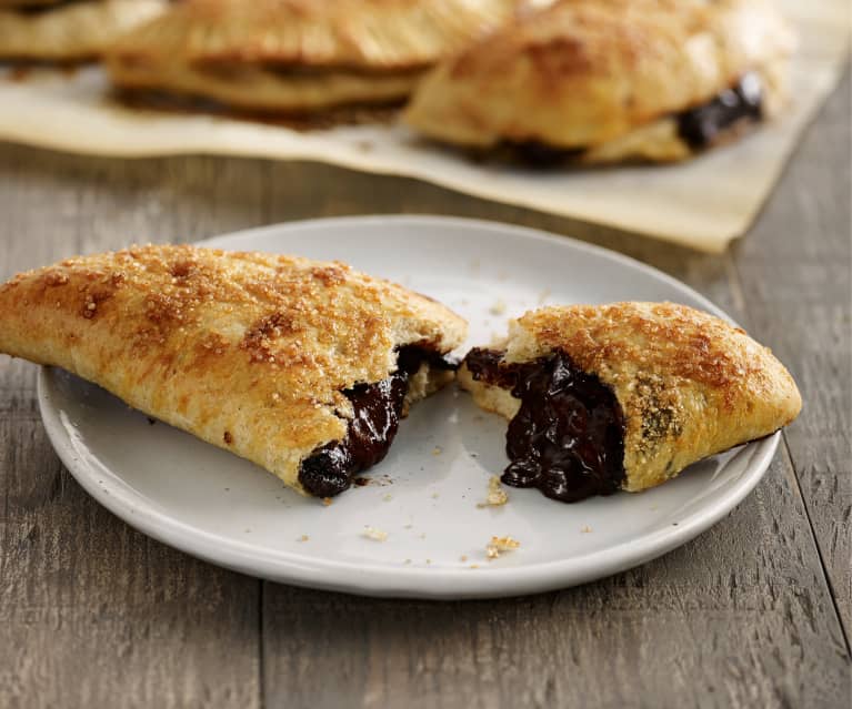 Chocolate Hazelnut Calzone with Bananas