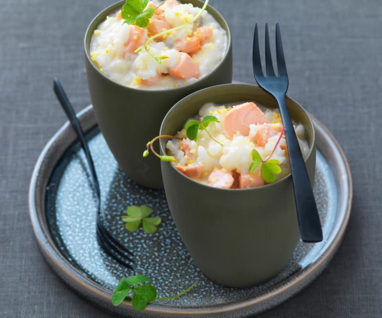 Risotto au saumon Risotto au saumon