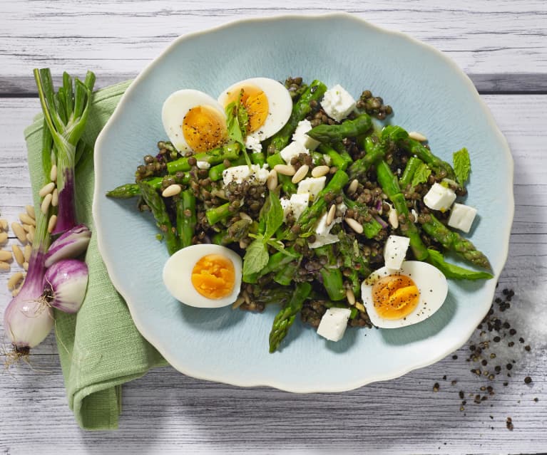 Salade de lentilles aux asperges