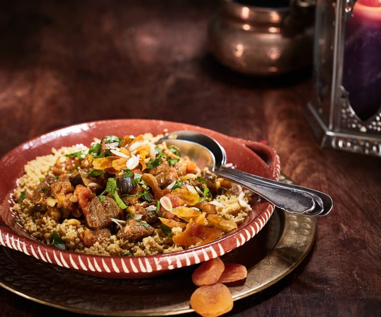 Lamm-Tajine mit Marillen und Honig