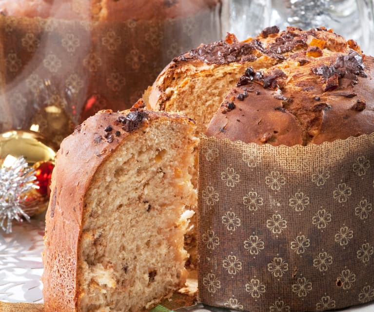 Panettone al cioccolato e arancia