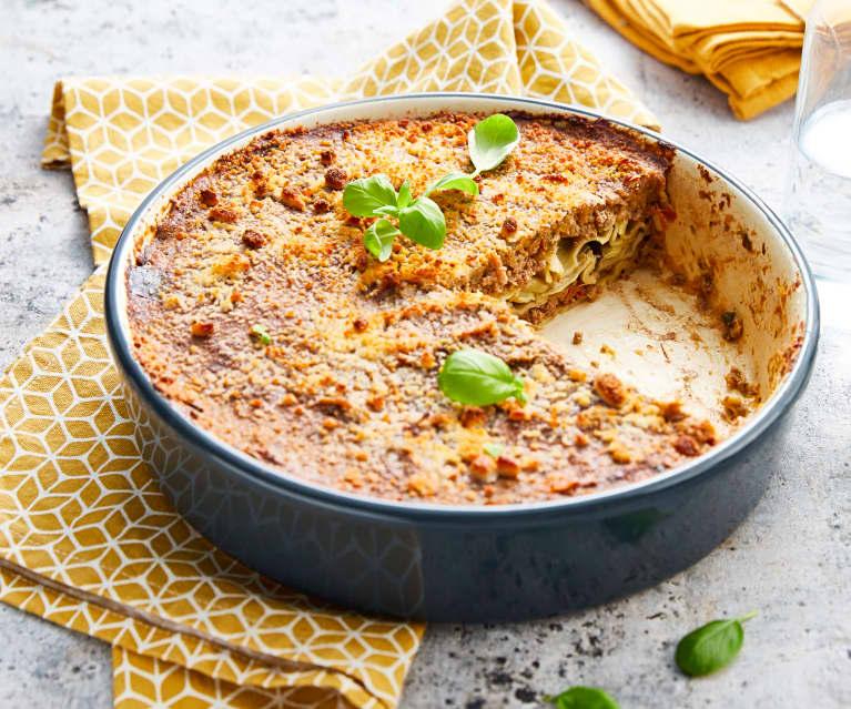 Lasagne d'aubergine au gingembre