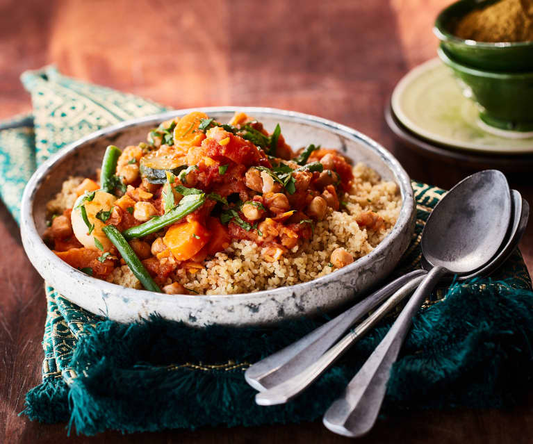 Chickpea Tagine with Couscous